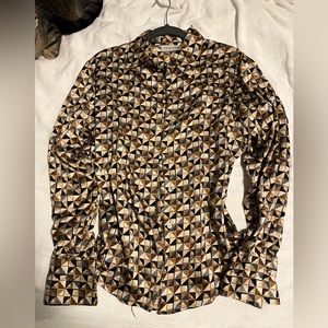 Vintage 100% silk shirt